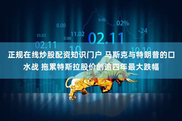正规在线炒股配资知识门户 马斯克与特朗普的口水战 拖累特斯拉股价创逾四年最大跌幅