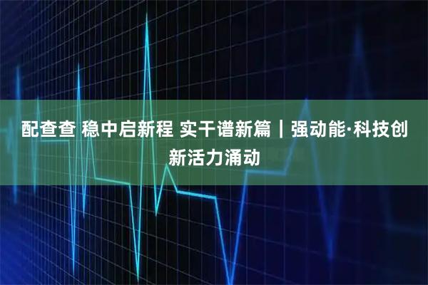 配查查 稳中启新程 实干谱新篇｜强动能·科技创新活力涌动